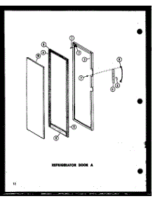 11 - Ref Door A parts for Amana Refrigerator SR22D / P7390013W from AppliancePartsPros.com