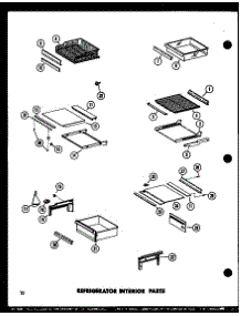 14 - Ref Interior Parts parts for Amana Refrigerator SR22D / P7390013W from AppliancePartsPros.com