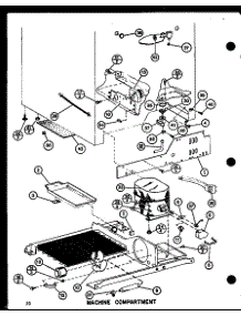 06 - Machine Compartment parts for Amana Refrigerator SR22F1C / P7700001W C from AppliancePartsPros.com