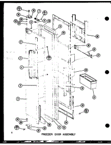 05 - Fz Door Assy parts for Amana Refrigerator SR22GL / P7745501W L from AppliancePartsPros.com