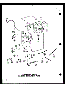 03 - Comp Parts Ice Maker Installation Parts parts for Amana Refrigerator SR25D / P7390014W from AppliancePartsPros.com