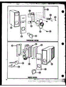 05 - Temperature Control / Damper Control parts for Amana Refrigerator SR25F from AppliancePartsPros.com