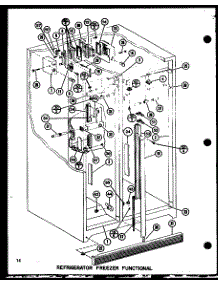 11 - Ref Fz Functional parts for Amana Refrigerator SR25GL / P7745502W L from AppliancePartsPros.com