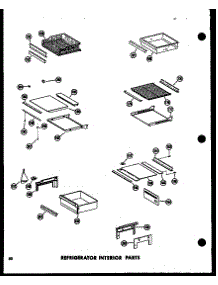 12 - Ref Interior Parts parts for Amana Refrigerator SR25N-1-AG / P6023081W G from AppliancePartsPros.com