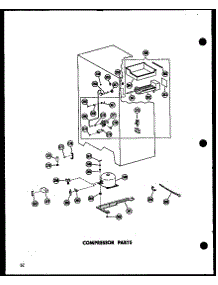 02 - Compressor Parts parts for Amana Refrigerator SR25N-C / P6020177W C from AppliancePartsPros.com