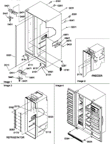02 - Cabinet Parts parts for Amana Refrigerator SR25TW / P1194002W W from AppliancePartsPros.com