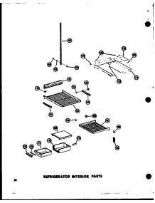11 - Ref Interior Parts parts for Amana Refrigerator SR25W / P6034015W from AppliancePartsPros.com