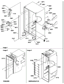 02 - Cabinet Parts parts for Amana Refrigerator SR520SW / P1183002W W from AppliancePartsPros.com
