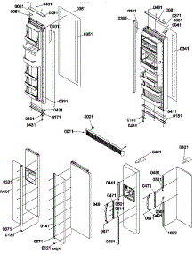 07 - Handles, Trim, And Toe Grille Kits parts for Amana Refrigerator SR520TW / P1310101W W from AppliancePartsPros.com