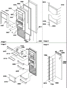 09 - Ref Door parts for Amana Refrigerator SR520TW / P1310101W W from AppliancePartsPros.com