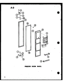 05 - Fz Door Parts parts for Amana Refrigerator SR522E-1-L / P7487025W L from AppliancePartsPros.com