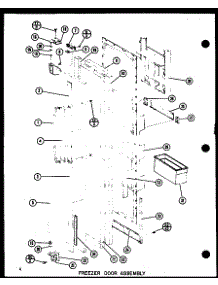 03 - Fz Door Assy parts for Amana Refrigerator SR522FC / P7700003W C from AppliancePartsPros.com