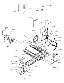 13 - Machine Compartment parts for Amana Refrigerator SRD20S4E / P1190801W E from AppliancePartsPros.com