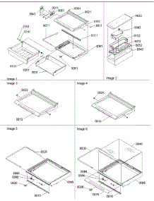03 - Deli, Shelves, Crisper Assy parts for Amana Refrigerator SRD20S4W / P1190810W W from AppliancePartsPros.com