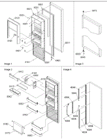 12 - Refrigerator Door parts for Amana Refrigerator SRD20S4W / P1190810W W from AppliancePartsPros.com