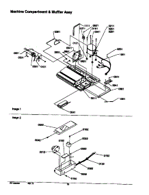 10 - Machine Compartment & Muffler Assy parts for Amana Refrigerator SRD21VE / P1315501W E from AppliancePartsPros.com