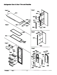 11 - Ref Door & Door Trim And Handles parts for Amana Refrigerator SRD21VE / P1315501W E from AppliancePartsPros.com