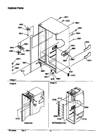 02 - Cabinet Parts parts for Amana Refrigerator SRD21VW / P1315501W W from AppliancePartsPros.com