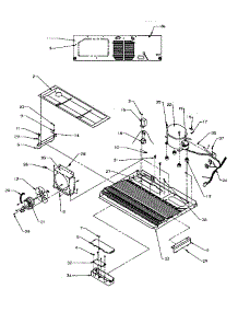 13 - Machine Compartment parts for Amana Refrigerator SRD22S5L / P1190301W L from AppliancePartsPros.com