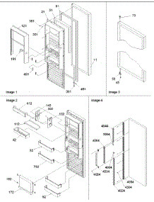 11 - Refrigerator Door parts for Amana Refrigerator SRD22S5L / P1190304W L from AppliancePartsPros.com
