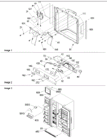 07 - Ice & Water Cavity, Elec Brkt parts for Amana Refrigerator SRD22S5W / P1190304W W from AppliancePartsPros.com