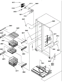 06 - Fz Shelves And Light parts for Amana Refrigerator SRD22VPW / P1190320W W from AppliancePartsPros.com