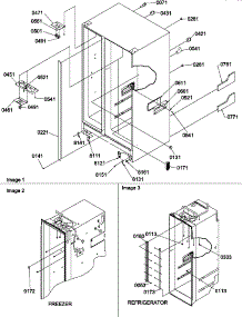 02 - Cabint Parts parts for Amana Refrigerator SRD22VPW / P1190328W W from AppliancePartsPros.com