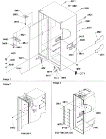 02 - Cabinet Parts parts for Amana Refrigerator SRD23VPE / P1315307W E from AppliancePartsPros.com
