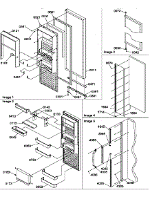 11 - Ref Door parts for Amana Refrigerator SRD25TPSE / P1190310W E from AppliancePartsPros.com