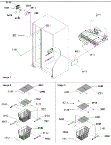 07 - Freezer Shelves And Lights parts for Amana Refrigerator SRD26VL / P1315201W L from AppliancePartsPros.com