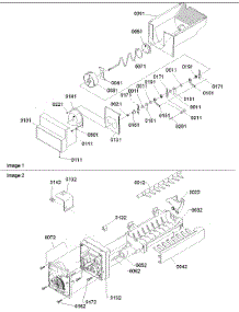08 - Ice Bucket Auger And Ice Maker Parts parts for Amana Refrigerator SRD26VPE / P1315204W E from AppliancePartsPros.com