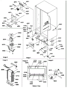 03 - Drain System, Rollers, And Evap Assy parts for Amana Refrigerator SRD27S2L / P1190321W L from AppliancePartsPros.com
