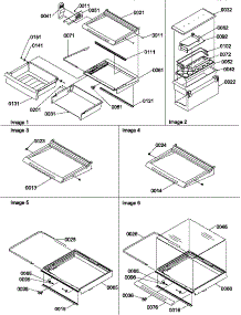 12 - Shelving, Crisper Assy & Toe Grille parts for Amana Refrigerator SRD27S2W / P1190329W W from AppliancePartsPros.com