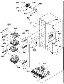 06 - Fz Shelves And Light parts for Amana Refrigerator SRD27S4E / P1190306W E from AppliancePartsPros.com