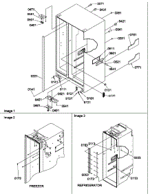 02 - Cabinet Parts parts for Amana Refrigerator SRD27S4L / P1190306W L from AppliancePartsPros.com