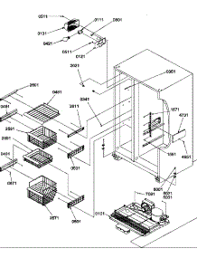 06 - Fz Shelves And Light parts for Amana Refrigerator SRD27TPSE / P1190313W E from AppliancePartsPros.com