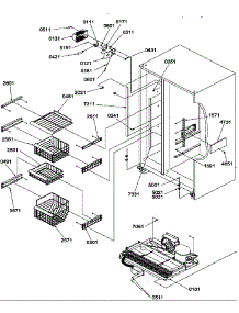 06 - Fz Shelves And Lights parts for Amana Refrigerator SRD325S5E / P1307201W E from AppliancePartsPros.com