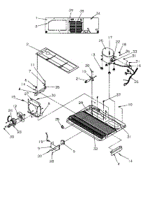 10 - Machine Compartment parts for Amana Refrigerator SRD325S5L / P1199401W L from AppliancePartsPros.com