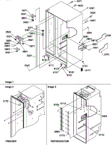 02 - Cabinet Parts parts for Amana Refrigerator SRD325S5L / P1307203W L from AppliancePartsPros.com