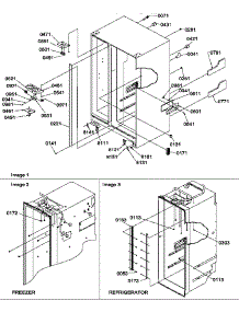 02 - Cabinet Parts parts for Amana Refrigerator SRD325S5W / P1307202W W from AppliancePartsPros.com