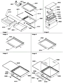 03 - Deli, Shelves, Crisper Assemblies & Acs parts for Amana Refrigerator SRD325S5W / P1313501W W from AppliancePartsPros.com