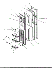 06 - Fz Door parts for Amana Refrigerator SRD325S5W / P1199401W W from AppliancePartsPros.com