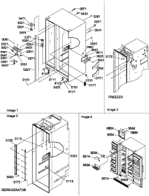 02 - Cabinet Parts And Toe Grille parts for Amana Refrigerator SRD520TE / P1308801W E from AppliancePartsPros.com