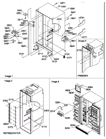 02 - Cabinet Parts And Toe Grille parts for Amana Refrigerator SRD520TE / P1313101W E from AppliancePartsPros.com