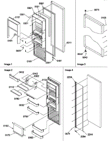 09 - Ref Door parts for Amana Refrigerator SRD520TE / P1313101W E from AppliancePartsPros.com