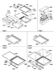 12 - Shelves, Deli, And Crisper Assemblies parts for Amana Refrigerator SRD520TE / P1313101W E from AppliancePartsPros.com