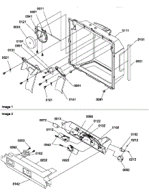07 - Ice / Water Cavity, Elec Brkt Assy parts for Amana Refrigerator SRD520TW / P1313101W W from AppliancePartsPros.com