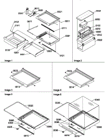 03 - Deli, Shelves, Crisper Assemblies & Acs parts for Amana Refrigerator SRD522TE / P1313301W E from AppliancePartsPros.com