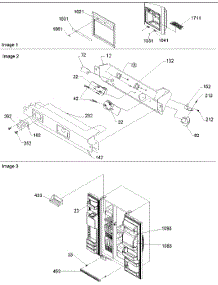 05 - Facade Disp Cover And Elec. Brkt Assy parts for Amana Refrigerator SRD522VE / P1320301W E from AppliancePartsPros.com