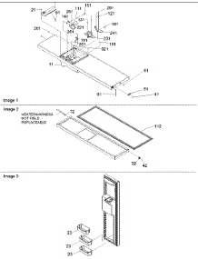 06 - Freezer Door parts for Amana Refrigerator SRD522VE / P1320301W E from AppliancePartsPros.com